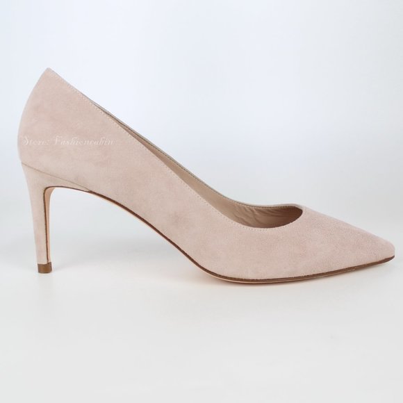NEW Stuart Weitzman Leigh Suede Pumps - Picture 7 of 16
